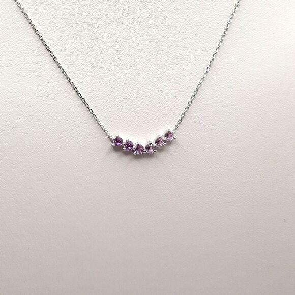 Sterling Silver amethyst necklace. - Picture 9 of 9